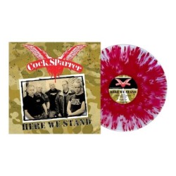 COCK SPARRER - Here We Stand - ULTRA CLEAR & RED GHOSTLY LP