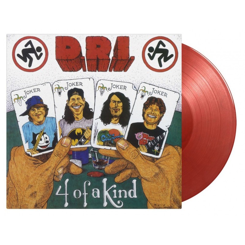 D.R.I. - 4 Of A Kind - RED & BLACK MARBLED LP