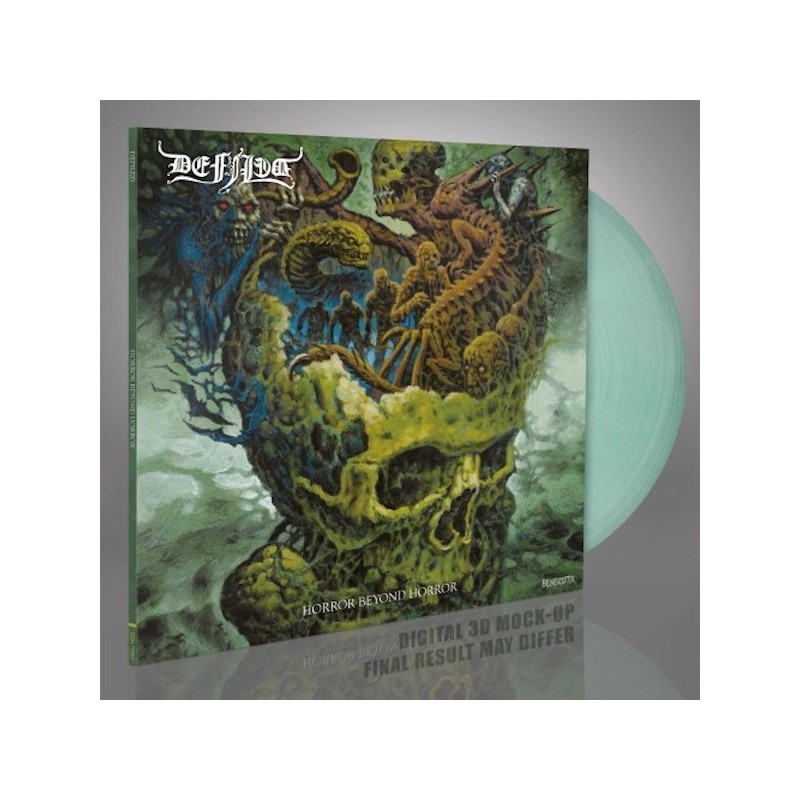 DEFILED - Horror Beyond Horror - CRYSTAL CLEAR & TRANSPARENT GREEN MIXED LP