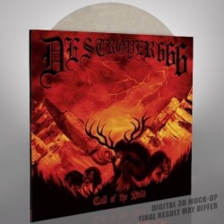 DESTRÖYER 666 - Call Of The Wild - CRYSTAL CLEAR & WHITE MARBLED LP