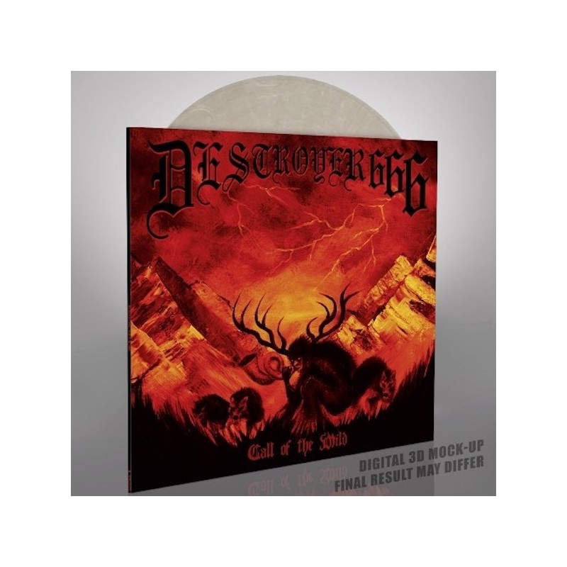 DESTRÖYER 666 - Call Of The Wild - CRYSTAL CLEAR & WHITE MARBLED LP