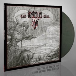 DESTRÖYER 666 - Cold Steel For An Iron Age - SILVER & DARK GREEN MARBLED LP