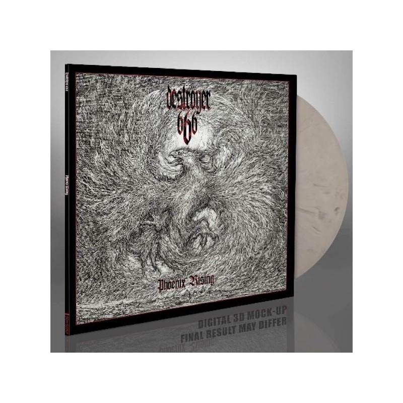 DESTRÖYER 666 - Phoenix Rising - WHITE & BLACK MARBLED LP