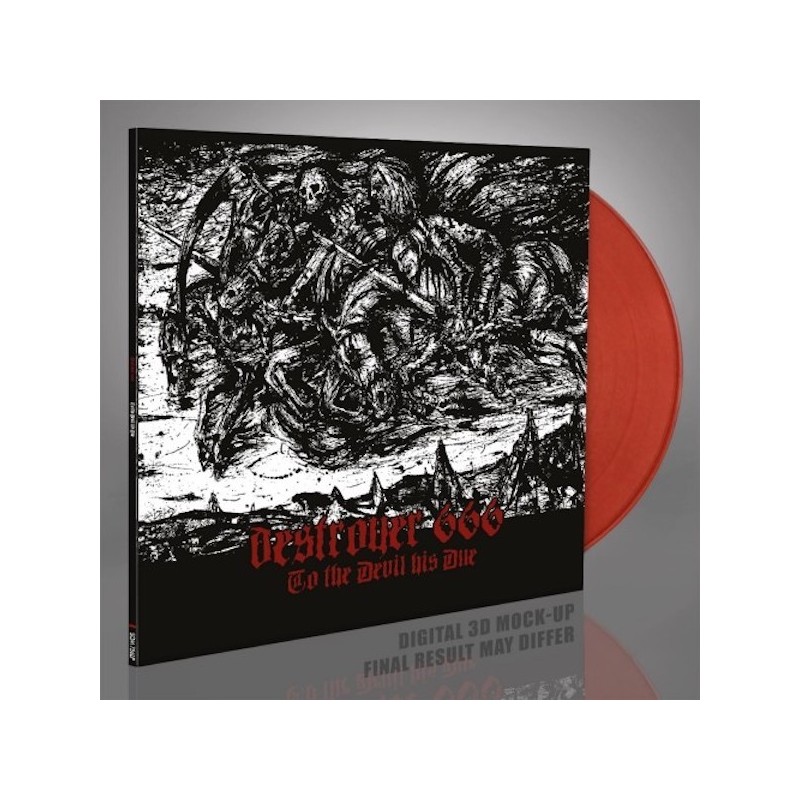 DESTRÖYER 666 - To The Devil His Due - TRANSPARENT RED LP