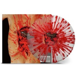 DISMEMBER - Indecent And Obscene - CLEAR W/ RED SPLATTER LP