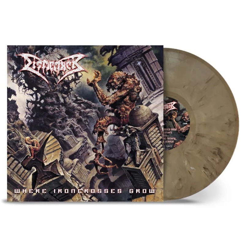 DISMEMBER - Where Ironcrosses Grow - SAND MARBLED LP