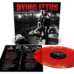 DYING FETUS - Descend Into Depravity - BLOOD RED COUDY EFFECT LP