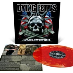 DYING FETUS - War Of Attrition - BLOOD RED COUDY EFFECT LP