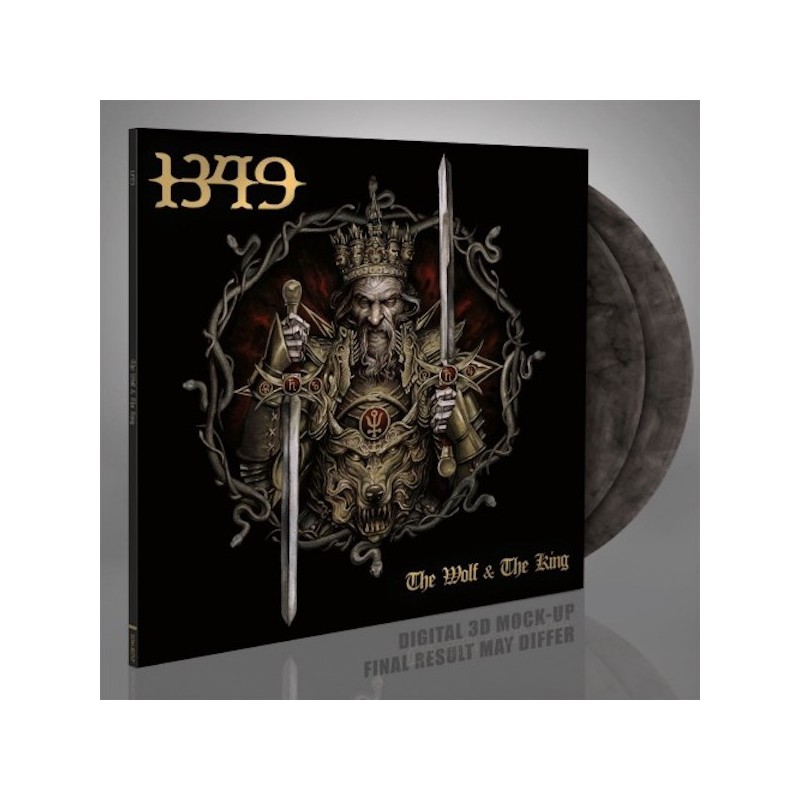 1349 - The Wolf & The King - CRYSTAL CLEAR AND BLACK MARBLED 2LP