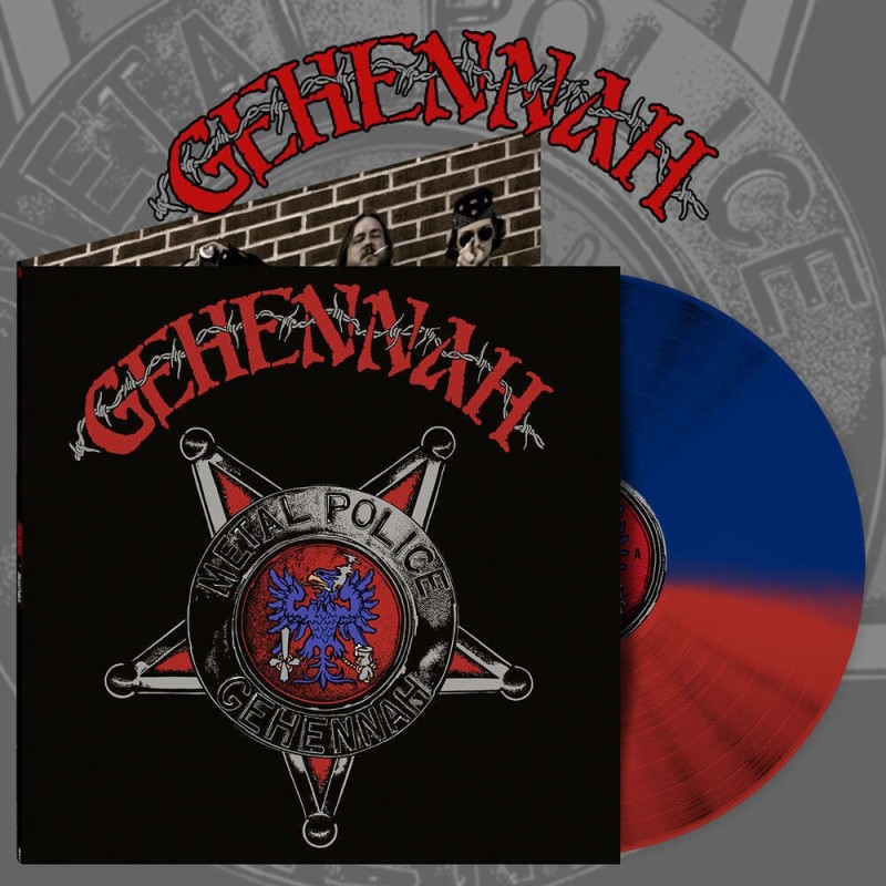 GEHENNAH - Metal Police - HALF RED/HALF BLUE LP