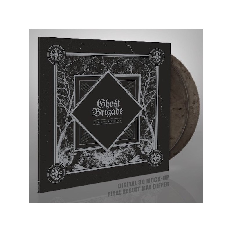 GHOST BRIGADE - IV - One With The Storm - SILVER & BLACK MARBLED 2LP
