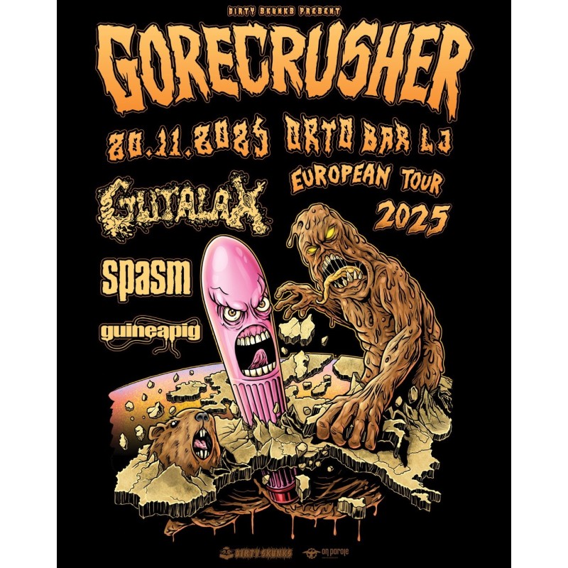 GUTALAX, SPASM, GUINEAPIG - Ljubljana, 20.11.2025 - TICKET