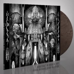 HELL MILITIA - Hollow Void - SILVER & BLACK MARBLED LP