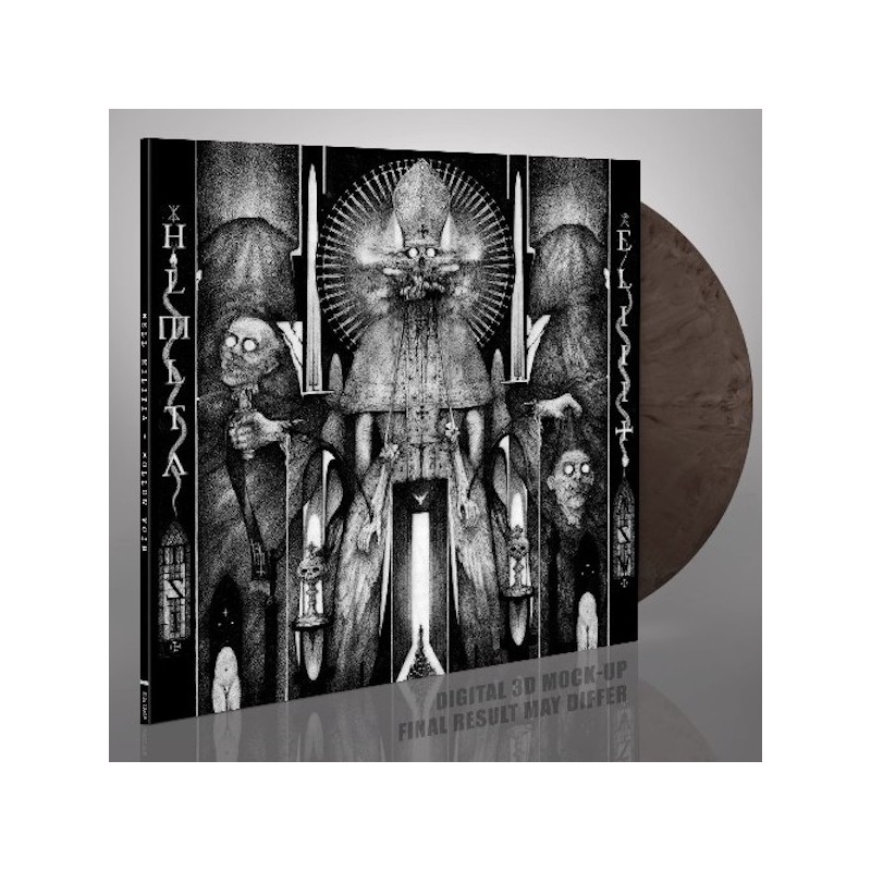 HELL MILITIA - Hollow Void - SILVER & BLACK MARBLED LP