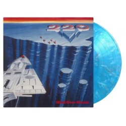 220 VOLT - Mind Over Muscle - BLUE, WHITE & BLACK MARBLED LP