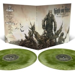 HIGH ON FIRE - Death Is This Communion - SWAMP GREEN AND BONE WHITE GALAXY MERGE 2LP