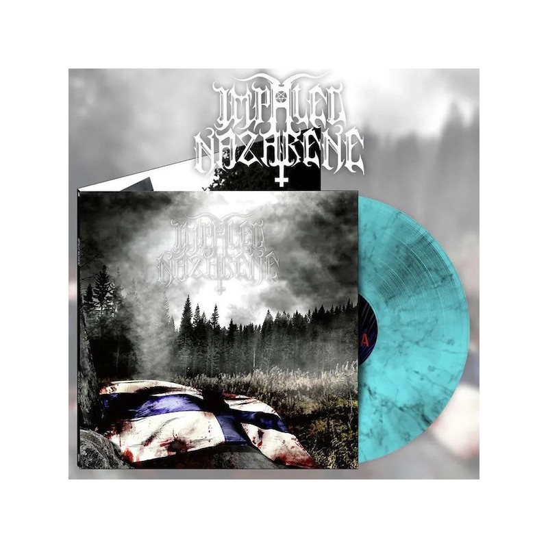 IMPALED NAZARENE - Pro Patria Finlandia - BLUE/BLACK MARBLED LP