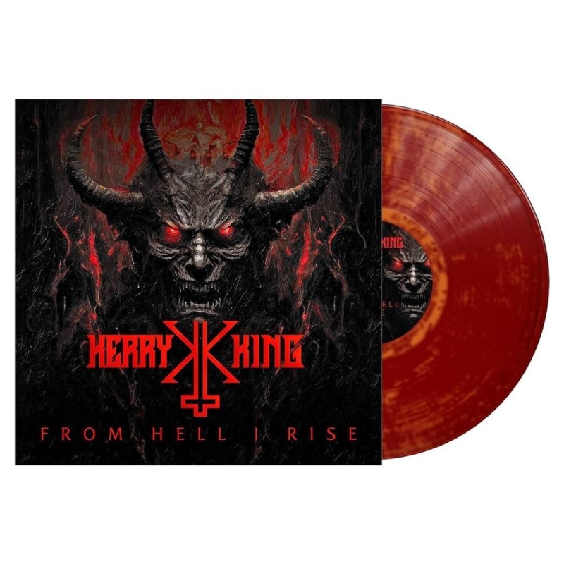 KERRY KING - From Hell I Rise - DARK RED / ORANGE MARBLED LP
