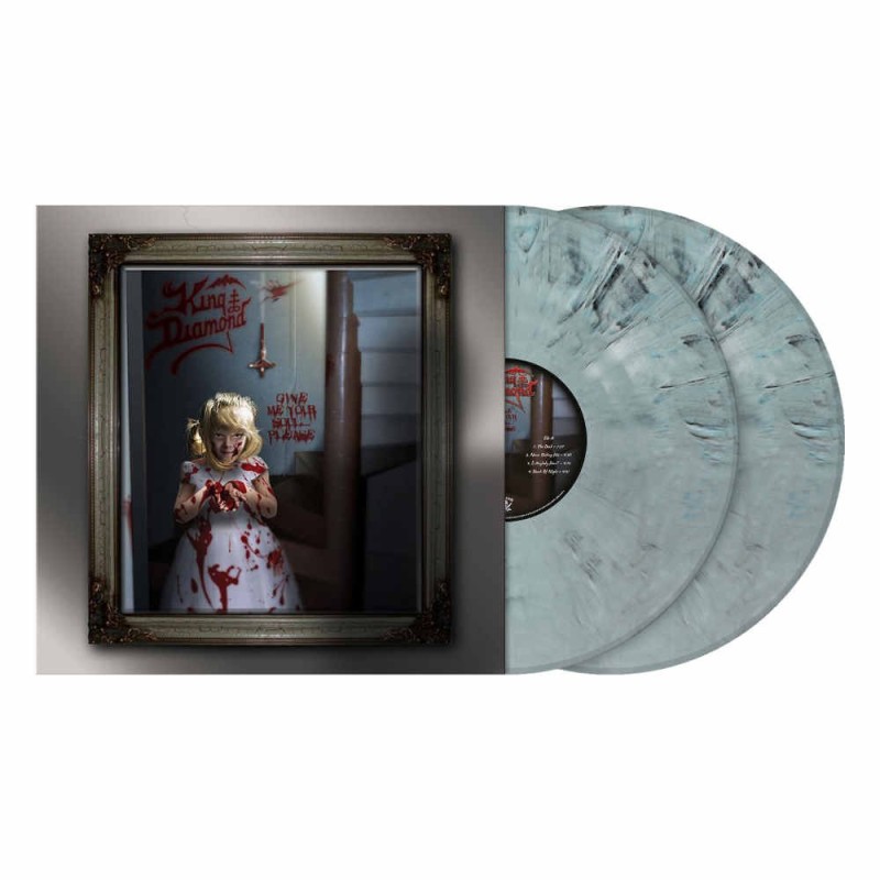 KING DIAMOND - Give Me Your Soul... Please - STEEL BLUE GREY MARBLED 2LP
