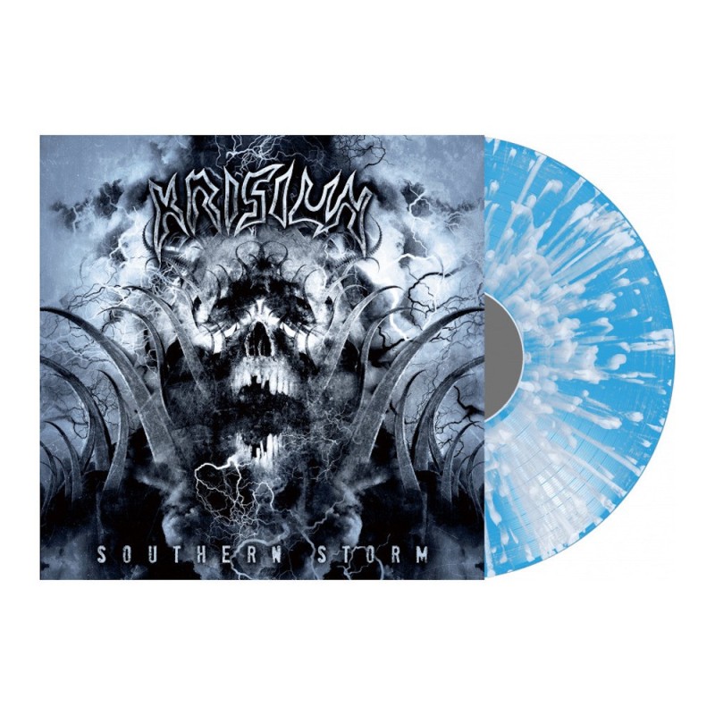 KRISIUN - Southern Storm - BLUE W/ WHITE SPLATTER LP
