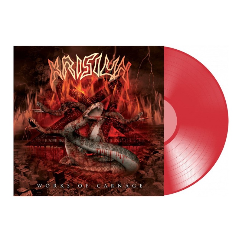 KRISIUN - Works Of Carnage - TRANSPARENT RED LP