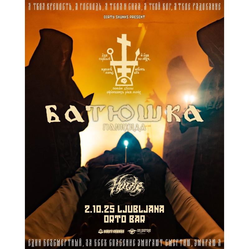 KRZYSZTOF DRABIKOWSKI'S BATUSHKA, HOULE - Ljubljana, 02.10.2025 - TICKET