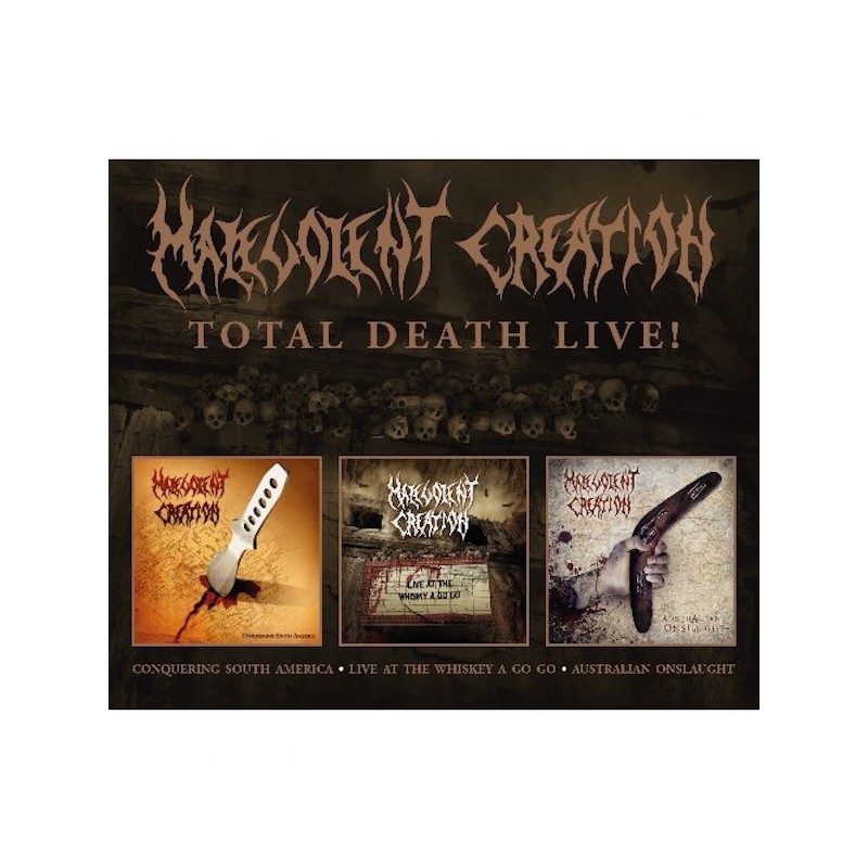 MALEVOLENT CREATION - Total Death Live - 3CD