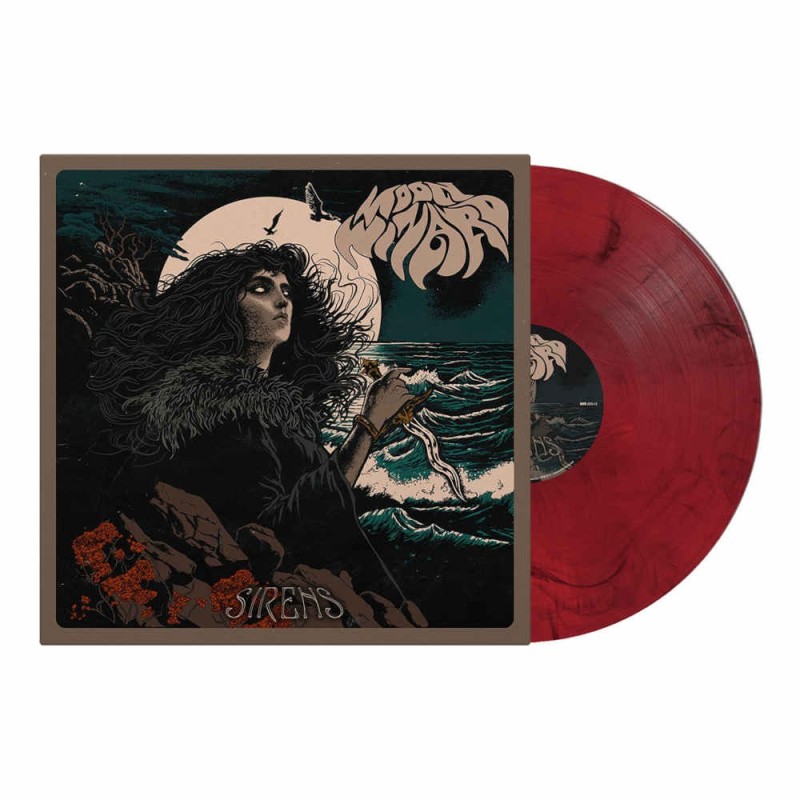 MOON WIZARD - Sirens - RED BLACK MARBLED LP