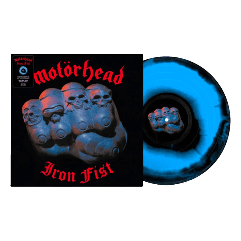 MOTÖRHEAD - Iron Fist - BLUE & BLACK SWIRL LP