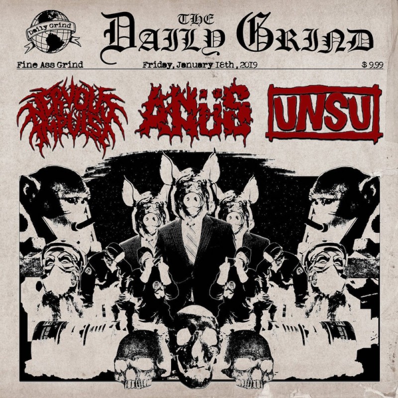 NERVOUS IMPULSE / ANÜS / UNSU - The Daily Grind - CD