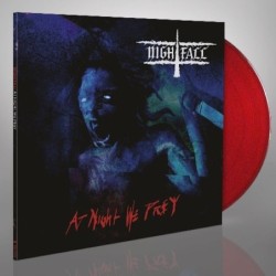 NIGHTFALL - At Night We Prey - TRANSPARENT RED LP