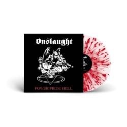 ONSLAUGHT - Power From Hell - WHITE/RED SPLATTER LP
