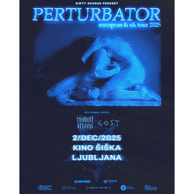 PERTURBATOR, KÆLAN MIKLA, GOST - Ljubljana, 02.12.2025 - TICKET