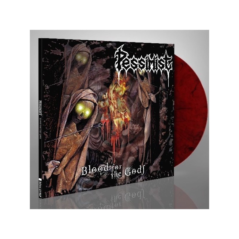 PESSIMIST - Blood For The Gods - RED & BLACK MARBLED LP