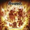 PESSIMIST - Slaughtering The Faithful - YELLOW, RED & ORANGE MARBLED LP