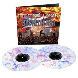 PRIMAL FEAR - Live In The USA - WHITE/BLUE/RED MARBLED 2LP