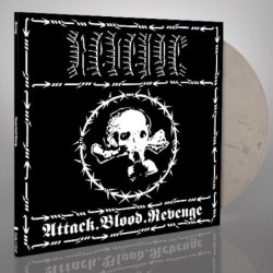 REVENGE - Attack.Blood.Revenge - WHITE & BLACK MARBLED LP