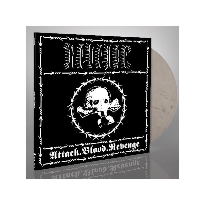 REVENGE - Attack.Blood.Revenge - WHITE & BLACK MARBLED LP