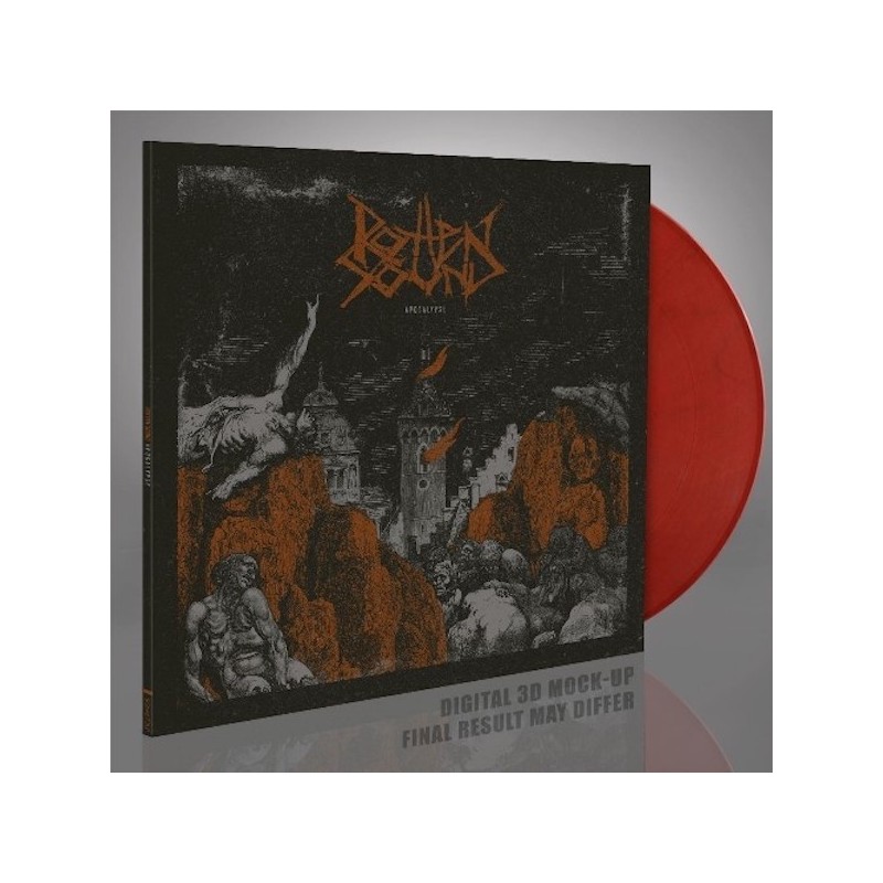 ROTTEN SOUND - Apocalypse - SOLID RED & BLACK MARBLED LP