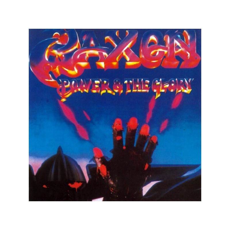 SAXON - Power And The Glory - BLUE & PURPLE SWIRL LP