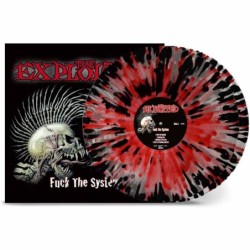 THE EXPLOITED - Fuck The System - CLEAR RED BLACK SPLATTER 2LP