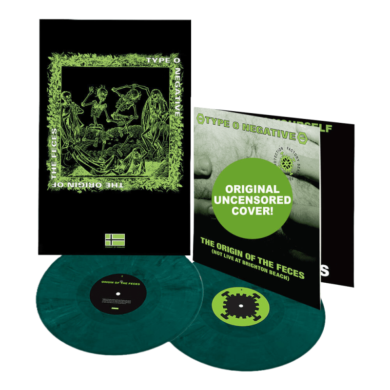 TYPE O NEGATIVE - The Origin Of The Feces - GREEN & BLACK 2LP