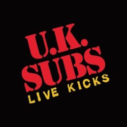 U.K. SUBS - Live Kicks - ORANGE LP