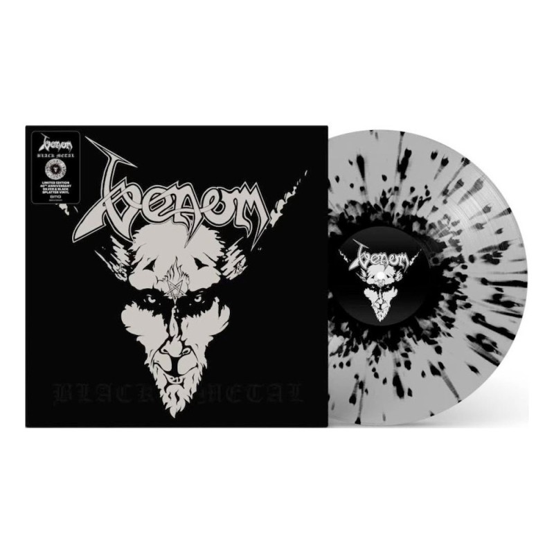 VENOM - Black Metal - SILVER & BLACK SPLATTER LP