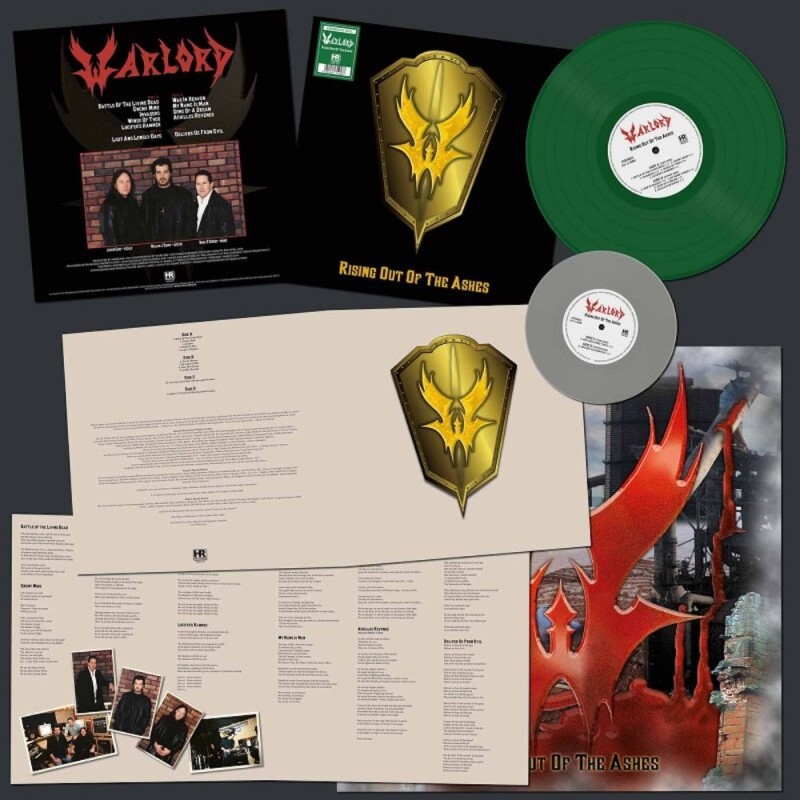 WARLORD - Rising Out Of The Ashes - EVERGREEN LP+7"