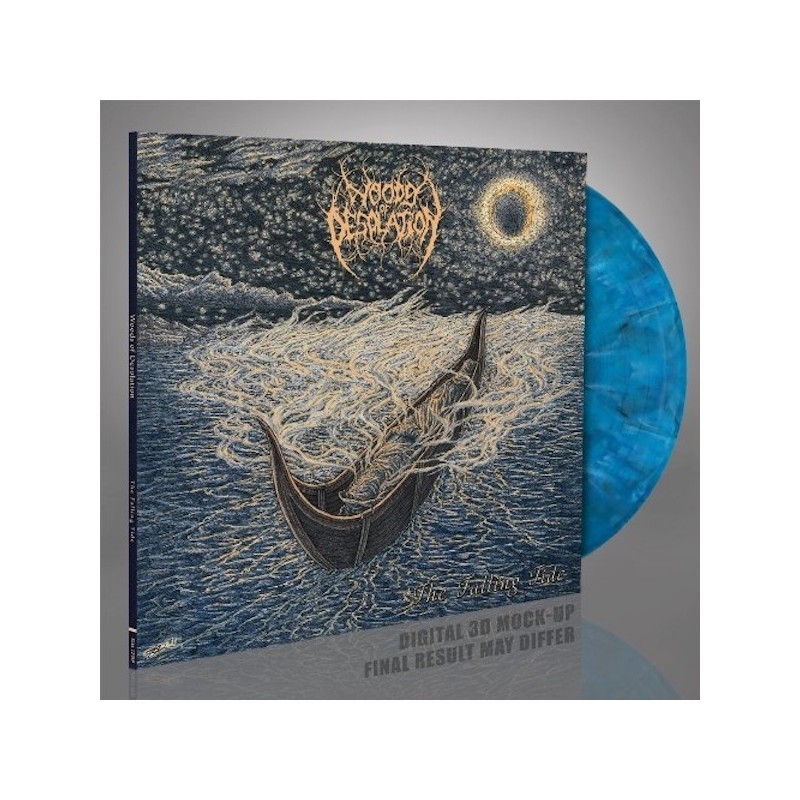 WOODS OF DESOLATION - The Falling Tide - BLUE, WHITE & BLACK MARBLED LP