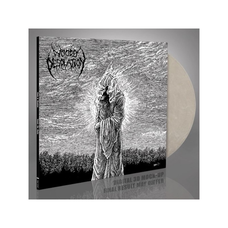 WOODS OF DESOLATION - Towards The Depths - CRYSTAL CLEAR & WHITE MARBLED LP