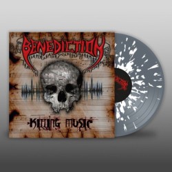 BENEDICTION - Killing Music - GREY/WHITE SPLATTER LP