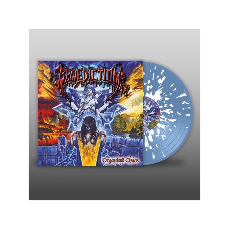 BENEDICTION - Organised Chaos - LIGHT BLUE/WHITE SPLATTER 2LP