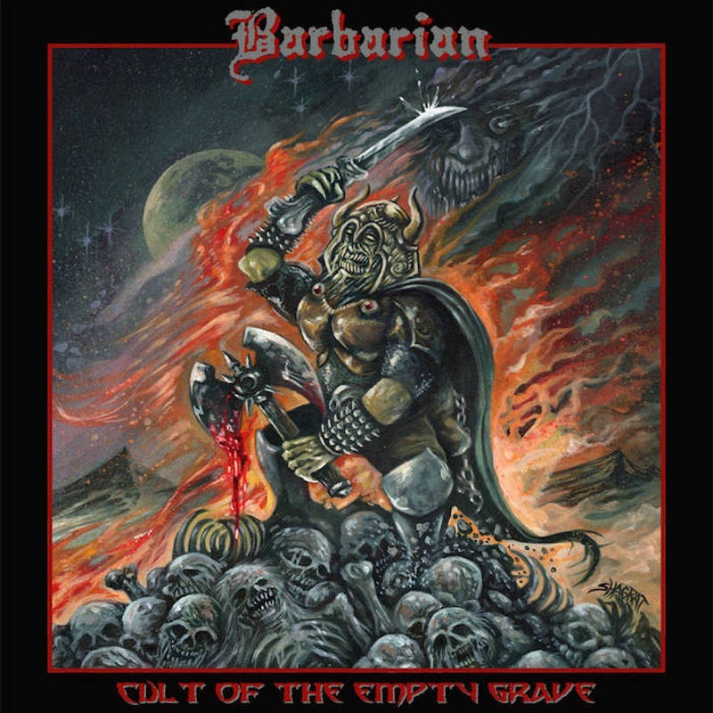 BARBARIAN - Cult Of The Empty Grave - GREEN W/ RED SPLATTER LP